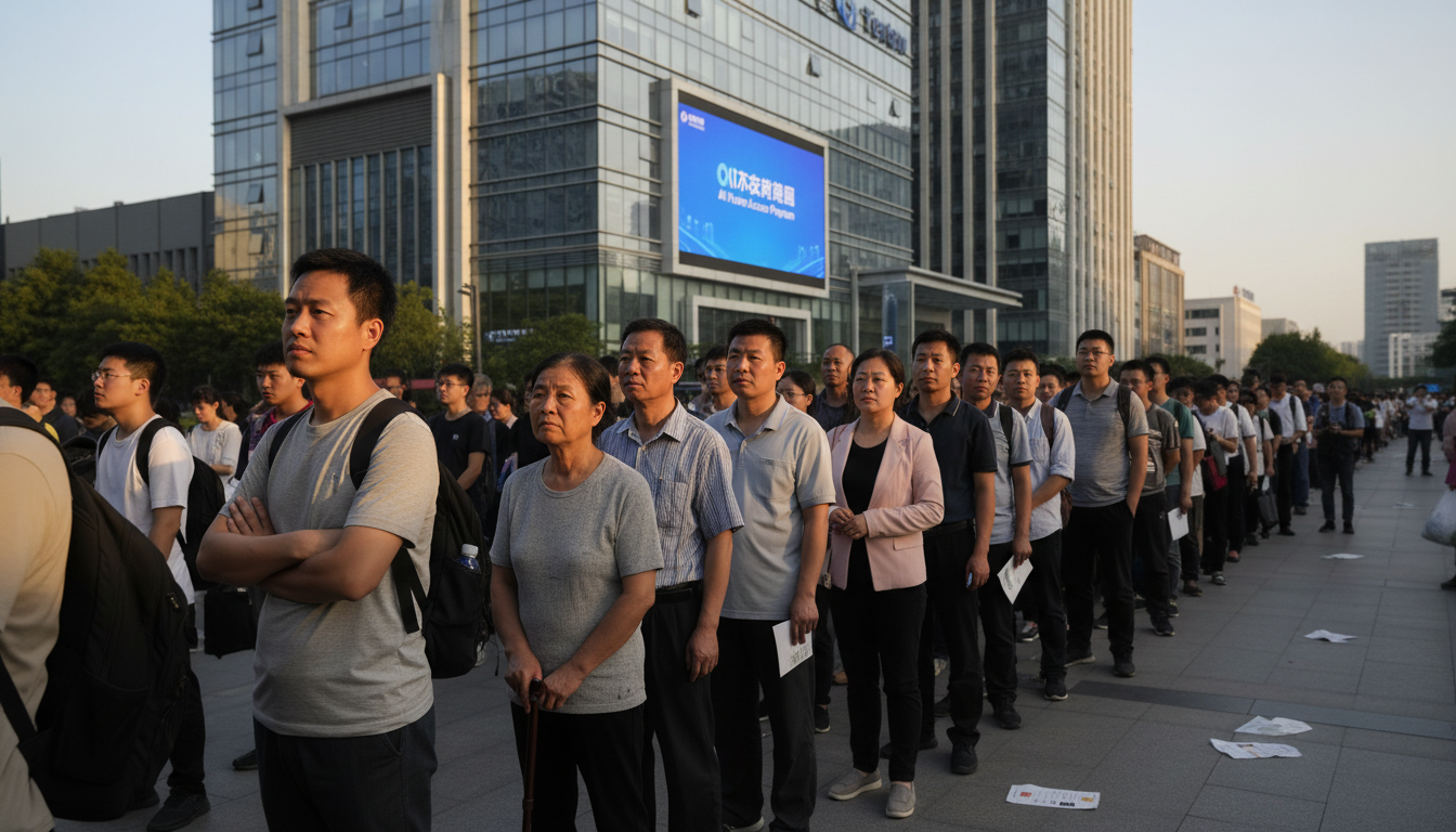 “Parece o Jogo da lula”: trabalhadores da China correm para acompanhar a corrida da IA