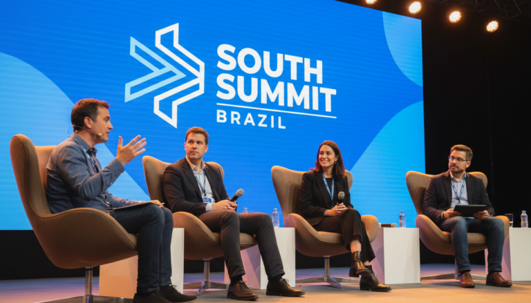 Painel sobre dados e inteligência artificial no South Summit Brazil