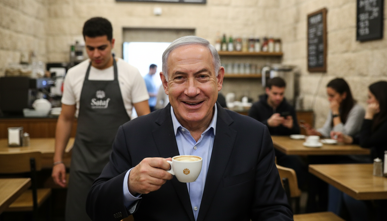 Fato ou fake: O que sabemos sobre acusações de uso de inteligência artificial no vídeo de Benjamin Netanyahu em cafeteria