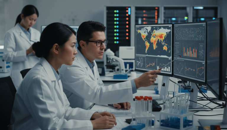 Cientistas utilizando tecnologia de ponta e Inteligência Artificial para analisar dados de conservação de espécies