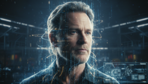 Representação digital de Val Kilmer, feita por inteligência artificial, para um novo filme.