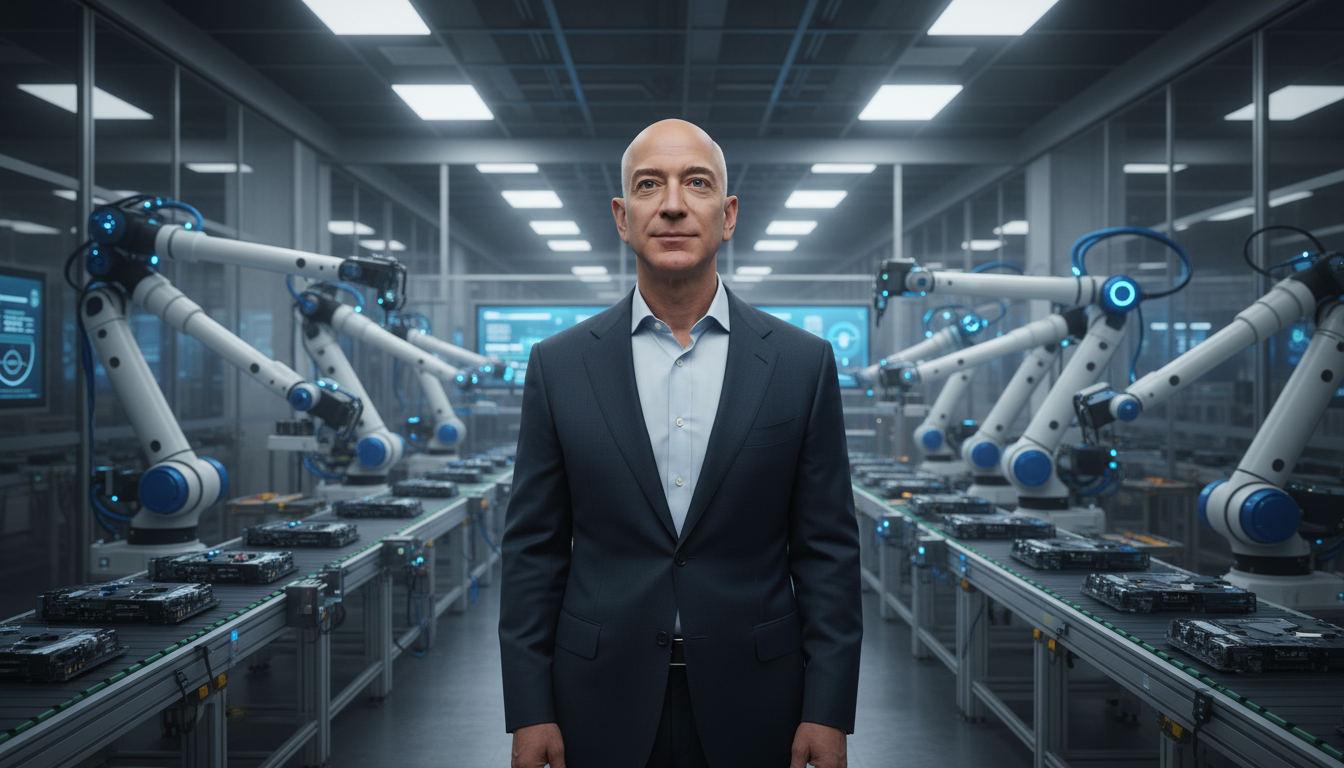 Jeff Bezos articula fundo de até US$ 100 bilhões para levar inteligência artificial à manufatura