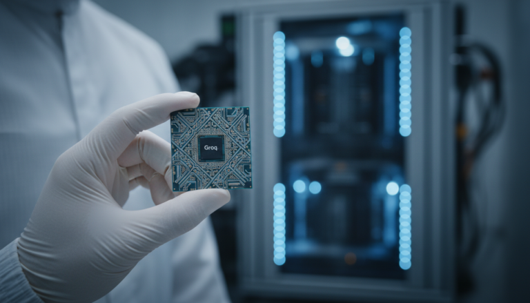 Engenheiro da Nvidia com novo chip LPU Groq 3 para inferência de IA