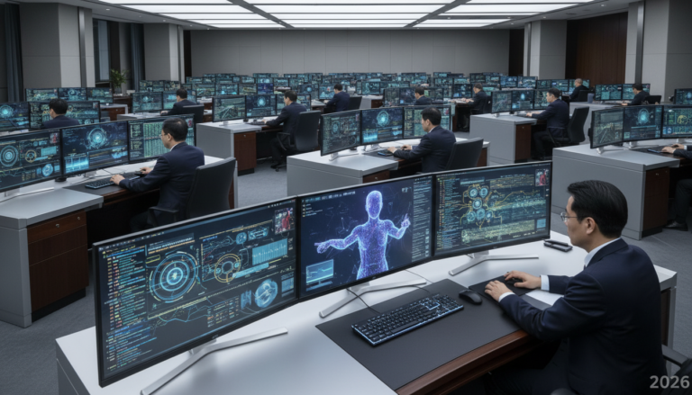 Escritório governamental na China utilizando tecnologia de inteligência artificial OpenClaw