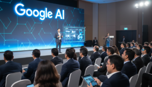 Evento AI Impact Summit em Nova Delhi com foco em inteligência artificial