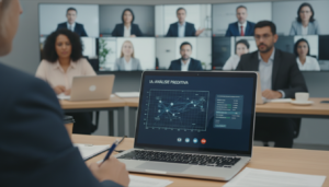 Servidores públicos participando de curso online sobre inteligência artificial.